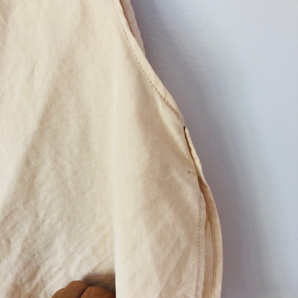 SOLD Ozma of California Apron Tank Silk/Linen - Picture 7 of 8
